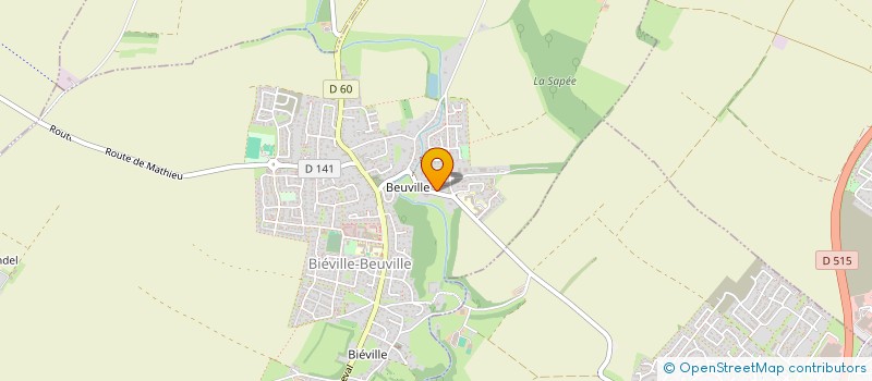 localisation de l'entreprise SCI L'ORATOIRE  BIEVILLE-BEUVILLE