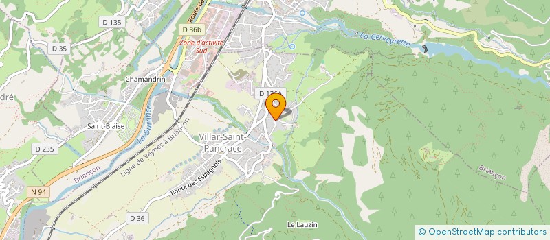 localisation de l'entreprise SCI L'ORB  BRIANCON