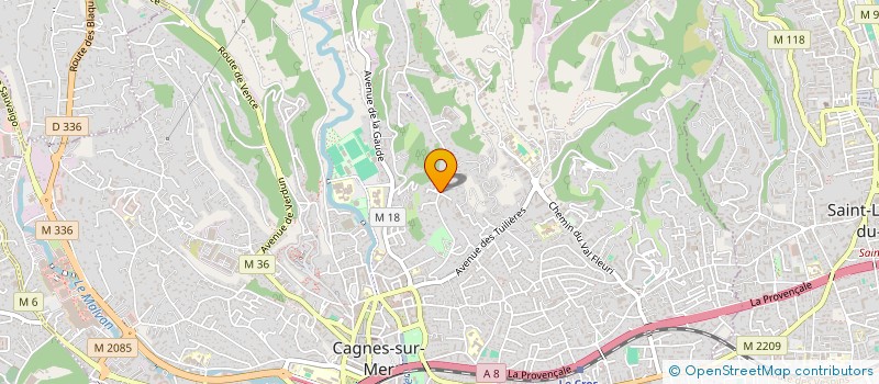 localisation de l'entreprise SCI L'ORCHIDEE à CAGNES-SUR-MER