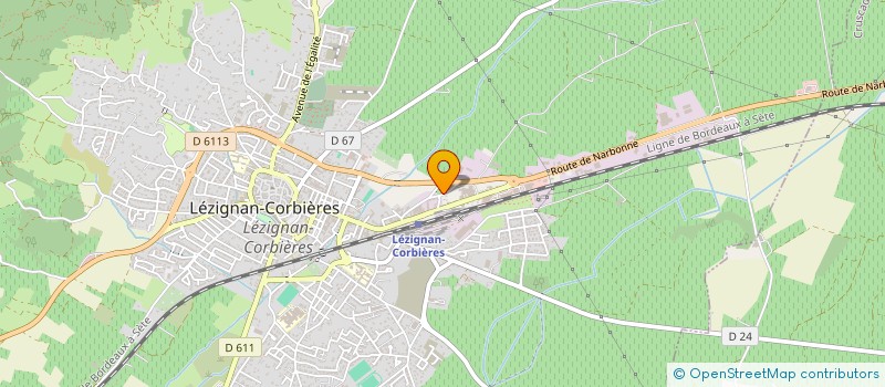 localisation de l'entreprise SCI L ORCHIDEE  LEZIGNAN-CORBIERES