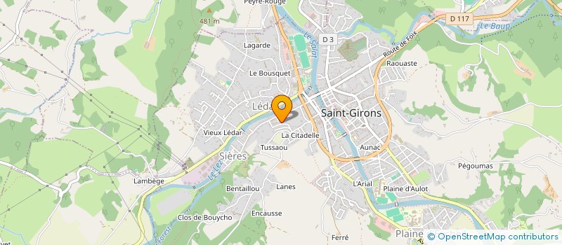 localisation de l'entreprise SCI L'ORCHIDEE à SAINT-GIRONS