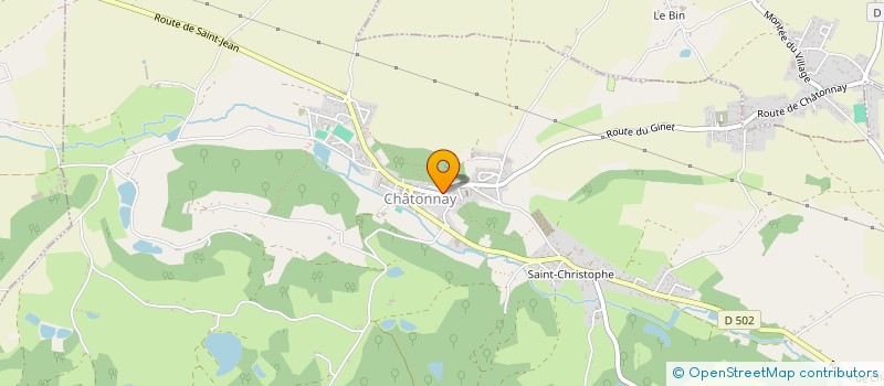 localisation de l'entreprise SCI L'OREE D'ETANGS  CHATONNAY