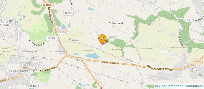 localisation de l'entreprise SCI L'OREE D'HESTIA  CORBELIN