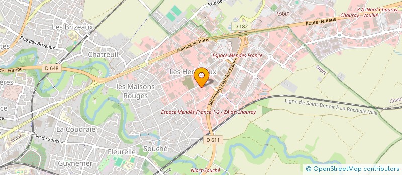 localisation de l'entreprise SCI L'OREE DE NIORT  NIORT