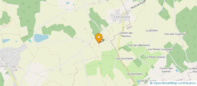 localisation de l'entreprise SCI L'OREE DES CHAMPS  LE CONTROIS-EN-SOLOGNE