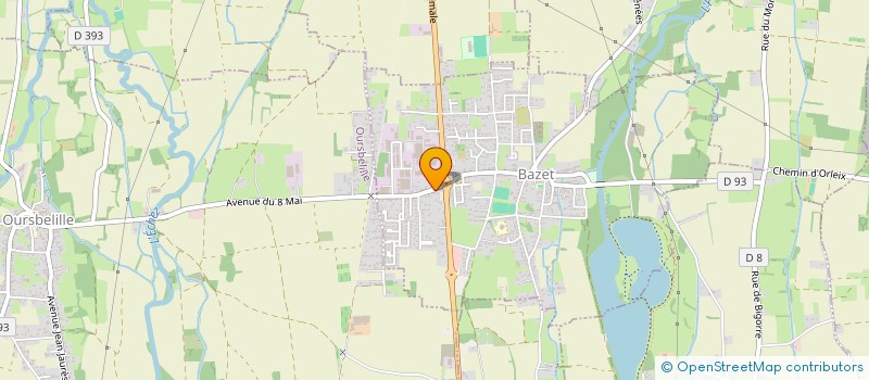 localisation de l'entreprise SCI L'OREE DU BOIS  BAZET