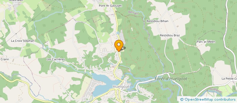 localisation de l'entreprise SCI L'OREE DU BOIS  HUELGOAT