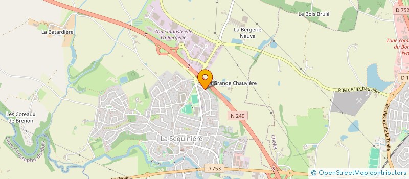 localisation de l'entreprise SCI L OREE DU BOIS  LA SEGUINIERE