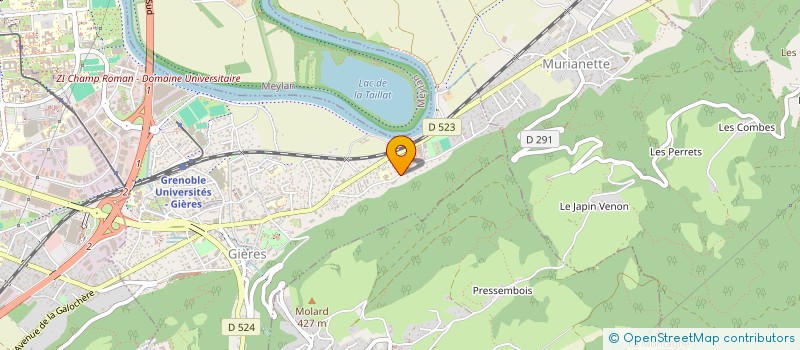 localisation de l'entreprise SCI L'OREE DU BOIS  GIERES