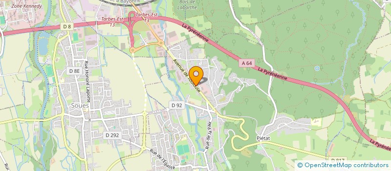 localisation de l'entreprise SCI L'OREE DU BOIS  BARBAZAN-DEBAT