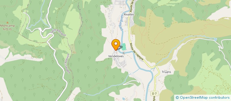 localisation de l'entreprise SCI L'OREE DU BOIS  ST-AFFRIQUE