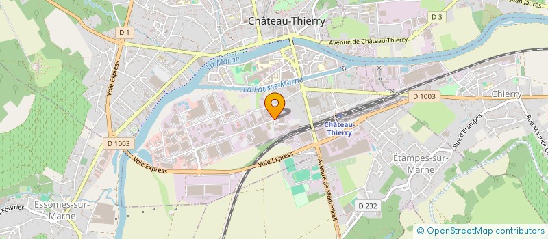 localisation de l'entreprise SCI L OREE DU PARC  CHATEAU-THIERRY