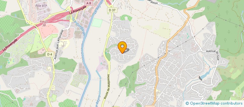 localisation de l'entreprise SCI L'OREE DU PARC  SAINT-RAPHAEL