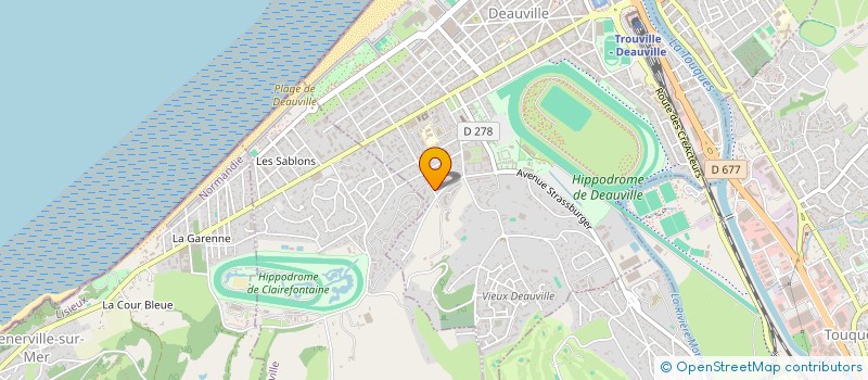 localisation de l'entreprise SCI L'OREE MARINE  DEAUVILLE