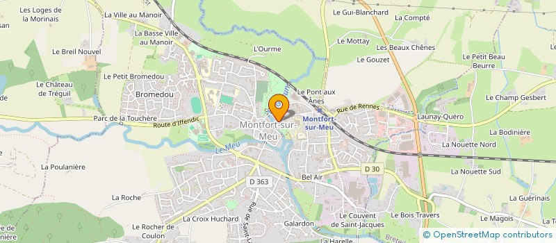 localisation de l'entreprise SCI L OREE PETITS CHEMINS  MONTFORT-SUR-MEU