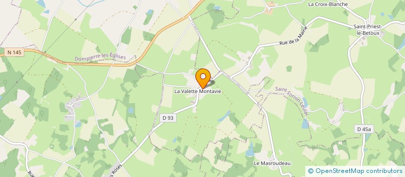 localisation de l'entreprise SCI L'OREGON  MAGNAC-LAVAL