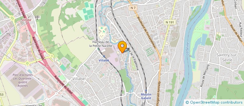 localisation de l'entreprise SCI L'ORELINE à CORBEIL-ESSONNES