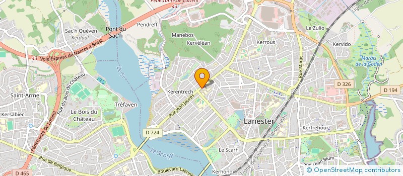 localisation de l'entreprise SCI L'ORIENTAISE  LANESTER