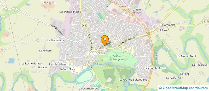 localisation de l'entreprise SCI L'ORMEAU  BEAUPREAU-EN-MAUGES