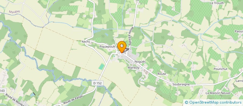 localisation de l'entreprise SCI L'ORMEAU  PANJAS