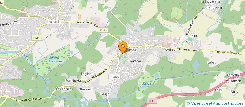 localisation de l'entreprise SCI L'ORPHIE  ANGRESSE