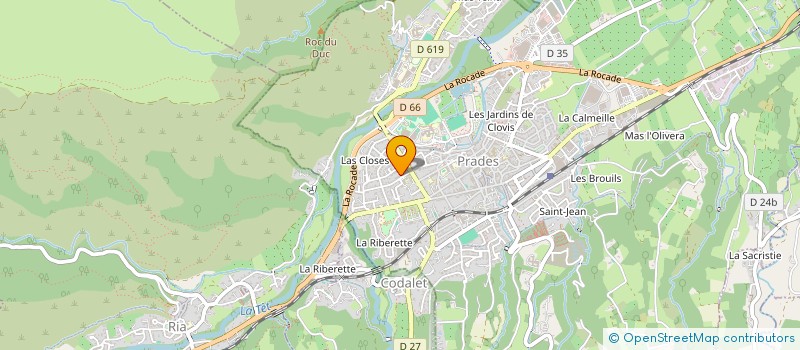 localisation de l'entreprise SCI L'ORRI  PRADES