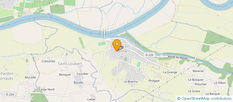 localisation de l'entreprise SCI L'OSERAIE  CASTETS ET CASTILLON