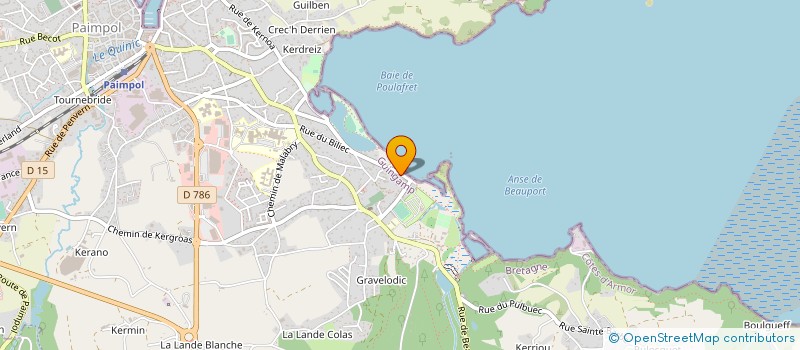 localisation de l'entreprise SCI L'OSERAIE PRAD NOD  PAIMPOL