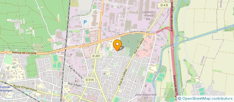 localisation de l'entreprise SCI L'OSMOSE  COLMAR