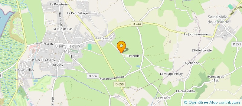 localisation de l'entreprise SCI L'OSTENDE  BLAINVILLE-SUR-MER