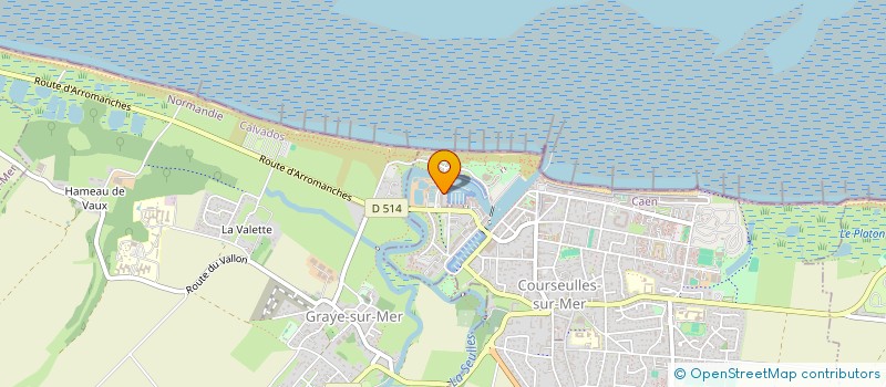 localisation de l'entreprise SCI L'OSTREA à COURSEULLES-SUR-MER