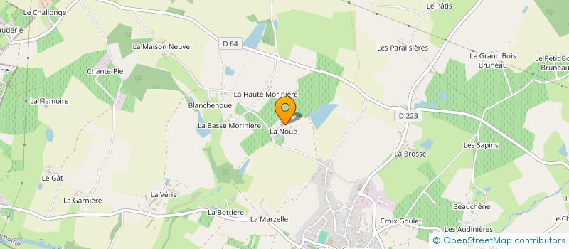 localisation de l'entreprise SCI L'OUCHE DU MOULON à SEVREMOINE