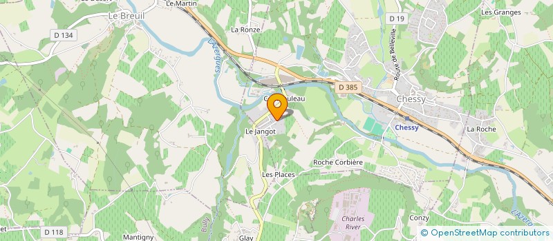 localisation de l'entreprise SCI L'OUILLETTE  CHESSY