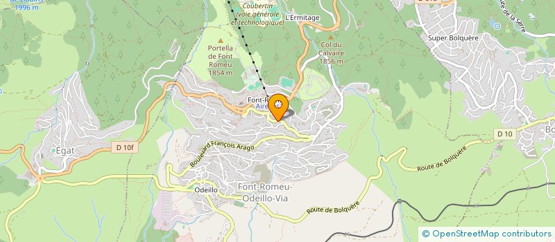localisation de l'entreprise SCI L'OURATORY  FONT-ROMEU-ODEILLO-VIA