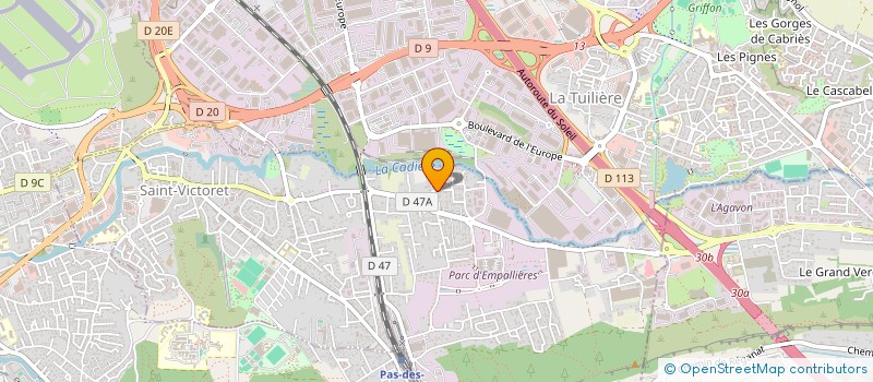 localisation de l'entreprise SCI L'OURS BLEU  SAINT-VICTORET