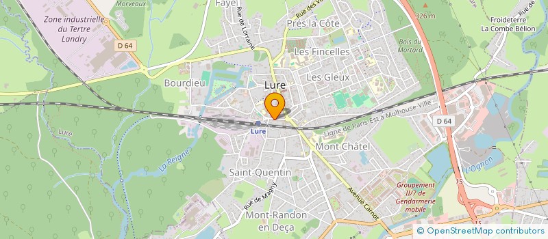 localisation de l'entreprise SCI L'OURS POLAIRE à LURE