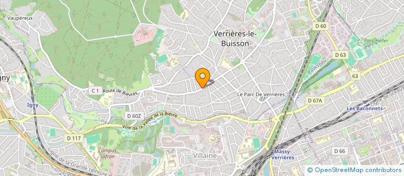 localisation de l'entreprise SCI L'OURS ROSE à VERRIERES-LE-BUISSON
