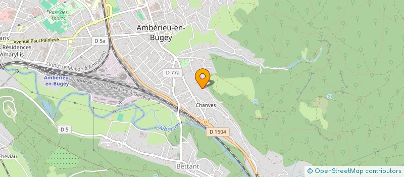 localisation de l'entreprise SCI L'OURSERIE  AMBERIEU-EN-BUGEY