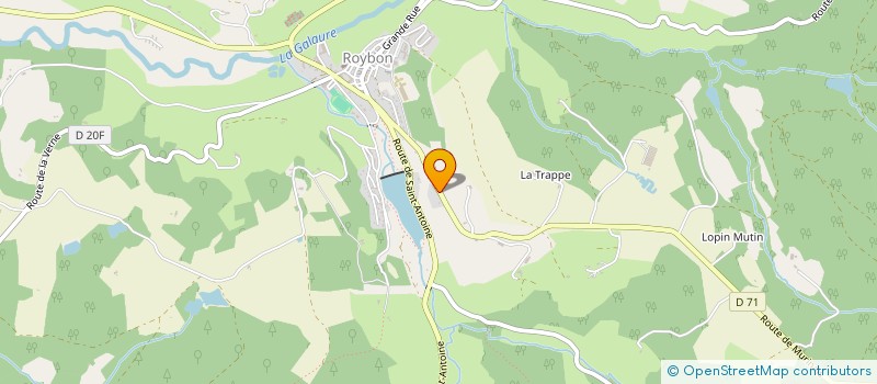 localisation de l'entreprise SCI L'OURSIERE  ROYBON