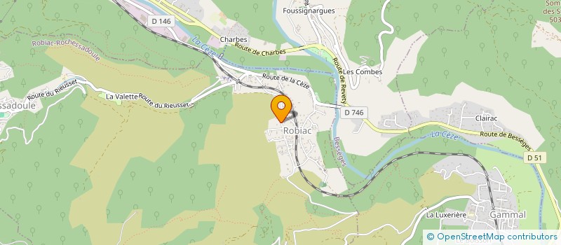 localisation de l'entreprise SCI L'OURSON BRUN  GAGNIERES