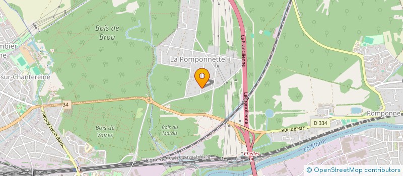 localisation de l'entreprise SCI L'OUSTAL à POMPONNE