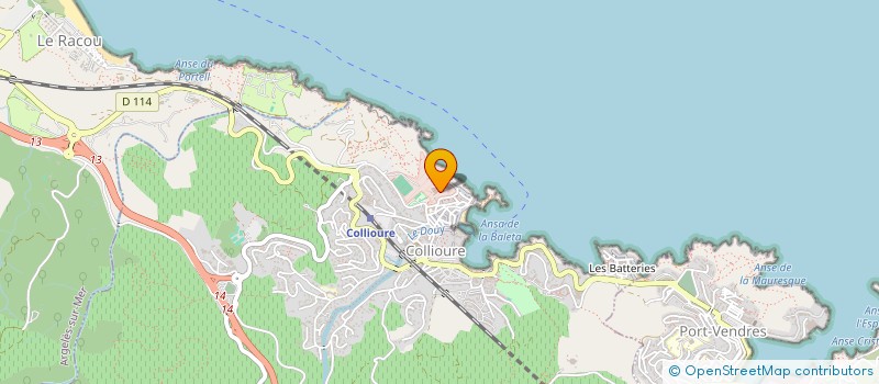 localisation de l'entreprise SCI L'OUSTAL  COLLIOURE
