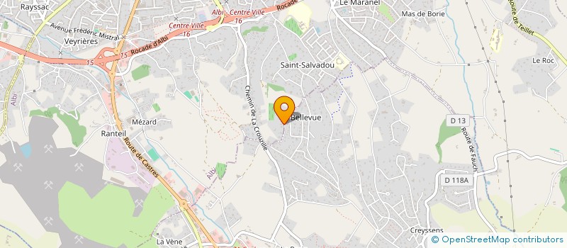 localisation de l'entreprise SCI L'OUSTAL à ALBI