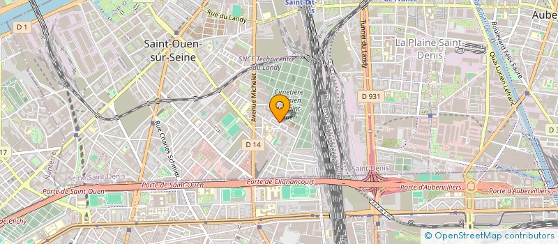 localisation de l'entreprise SCI L'OUSTAL  SAINT-OUEN-SUR-SEINE