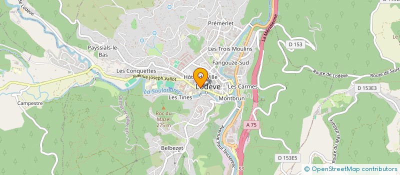 localisation de l'entreprise SCI L'OUSTAL  LODEVE