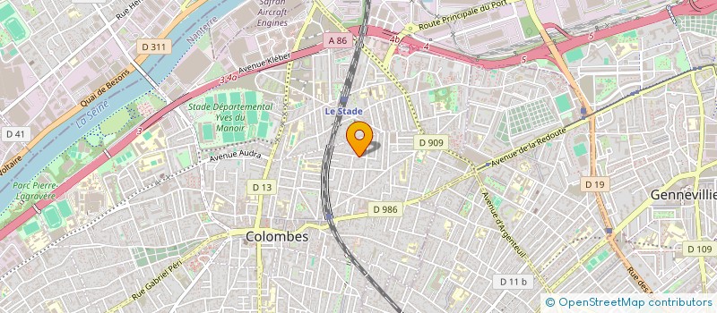 localisation de l'entreprise SCI L'OUSTAL à COLOMBES