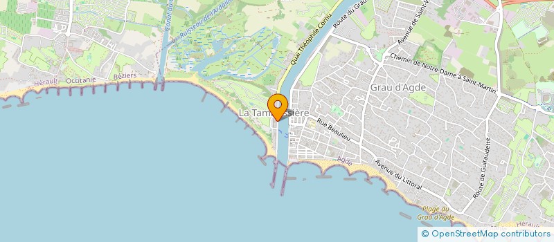 localisation de l'entreprise SCI L'OUSTAL AGDE  AGDE