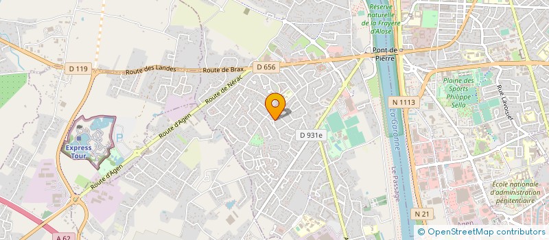 localisation de l'entreprise SCI L'OUSTAL DES CAZOS  LE PASSAGE