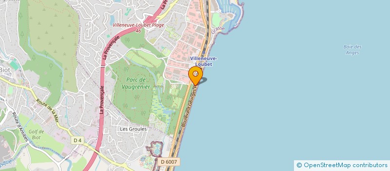 localisation de l'entreprise SCI L'OUSTALET à VILLENEUVE-LOUBET