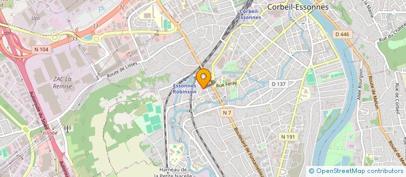 localisation de l'entreprise SCI L'OUSTALET à CORBEIL-ESSONNES